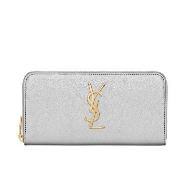 【SAINT LAURENT】サンローラン財布 コピー コピー MONOGRAM メタリックジップ 長財布 メンズ 7102404